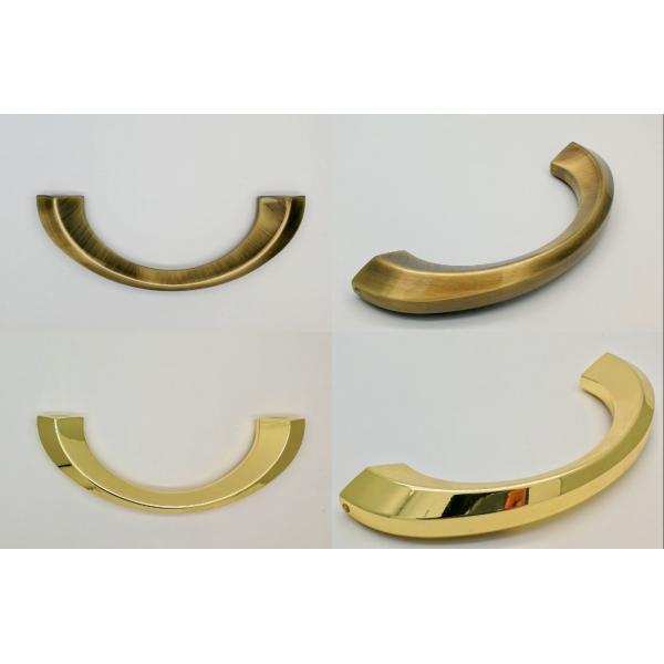 Antique Brass Metal Coffin Handle High Polish And Zinc Alloy Material ZH004AB