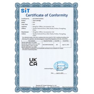 HongTai Office Accessories Ltd Certifications