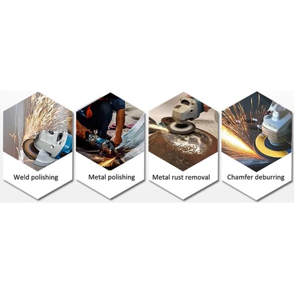 Zirconia 5 Inch 125mm Flap Disc Ferrous Metals Dish Grinding Wheel