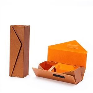 China Wine Classical PU Leather Packaging Gift Boxs With Accessories on sale