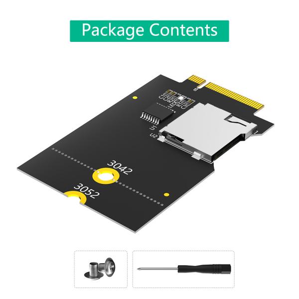 Micro SD Card TF SDHC SDXC To NGFF Key B Adapter Supports USB Bus, Not SATA Bus