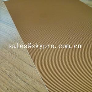 China Abrasion Resistant Natural Crepe Shoe Sole Rubber Sheet Corrugated Pattern wholesale
