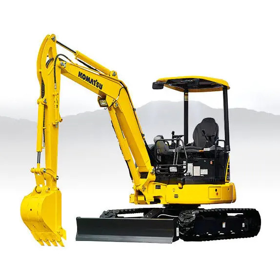Yellow Komatsu PC70-8 Excavator 20 Tons 1M Bucket Capacity 21.4 kW Power 2800 Working Hours