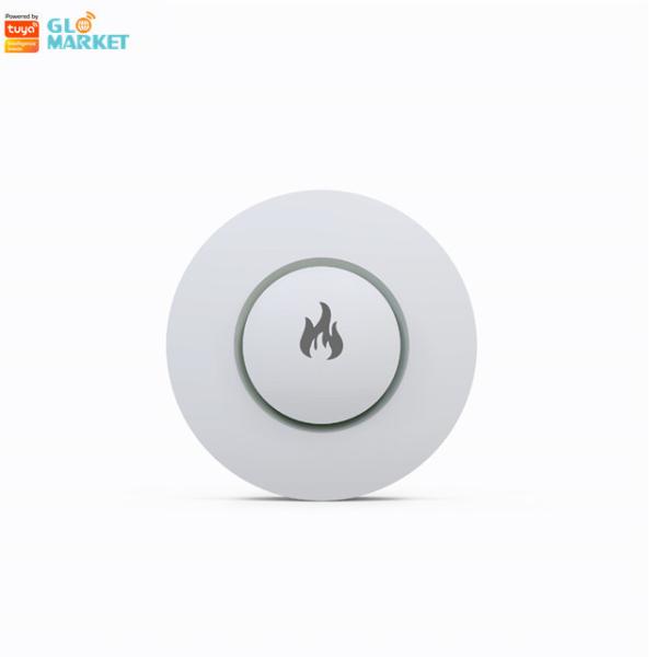 Quality Glomarket Tuya Zigbee WIFI Smoke Detector Smoke Alarm Sensor Smoke Density Sensor for sale