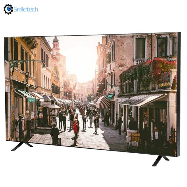 65'' professional surveillance 3840*2160 TFT 4K LED monitor display security camera system with HDMI VGA RS232 input