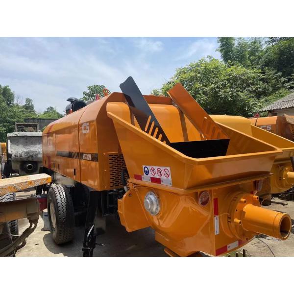 7260×2125×2685 Used Concrete Trailer Pump With Rexroth Kawasaki Oil Pump