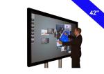 Silver Aluminum Frame Touch Screen Interactive Whiteboard , Interactive Touch