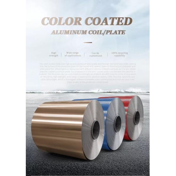 Customizable Color Anodized Aluminum Golden Aluminium Sheet Prepainted Color Coating Aluminum Coil
