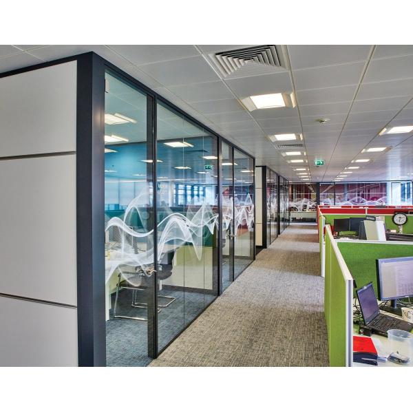 Aluminum Frame Glass Partition Wall with Soundproofing