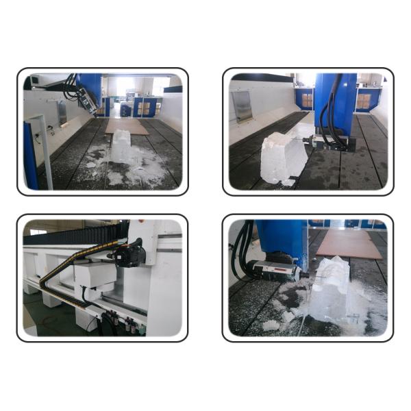 Styrofoam Model Engraving 4 Axis CNC Router Machine With T-slot Table HSD Spindle