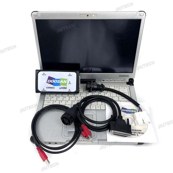 Doosan Diagnostic Tool with 2024 Software Version for Excavator Heavy Industry Engine System SCR DPF DMS-5 DCUECUG2 on Win 10 Professional Edition