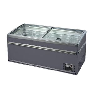 Commercial Vegetable And Fruit Island Display Freezer With LED Light