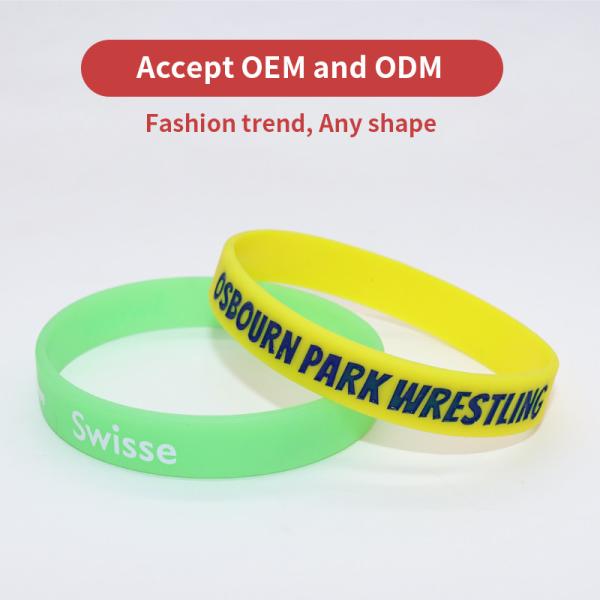 Silk Screen Printing Rubber Wristbands For Advertising