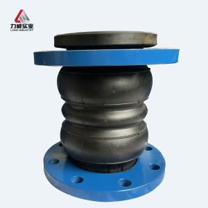 China Double Sphere Rubber Expansion Joint Axial Movement SS304 Flange wholesale