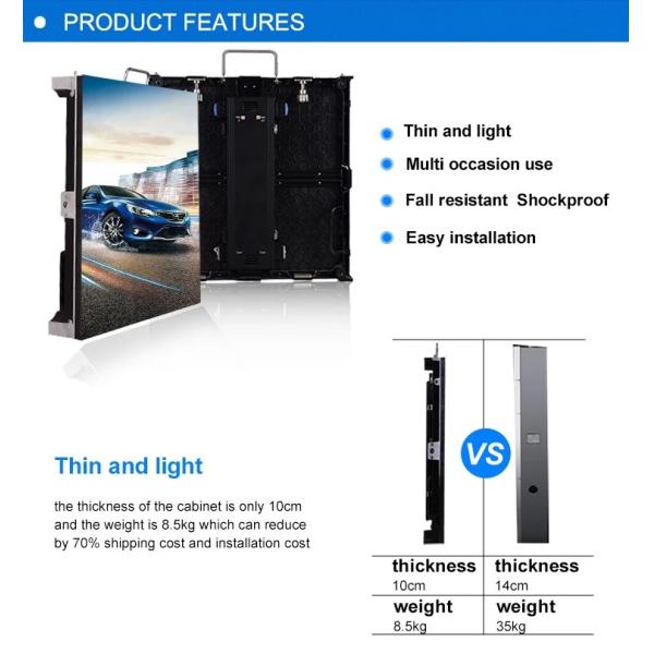 Full Color Indoor Video Wall Screen P4 High Definition High Pixel 2x3m LED Video