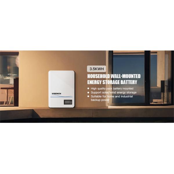 Home Solar Energy Storage Lifepo4 Battery High Voltage Wall Mounted 51.2 V 70AH 6000 Deep Cycles BMS