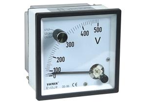 CE Approved Analogue Panel Meters With Change-Over Switch Voltmeter / Voltage Meter