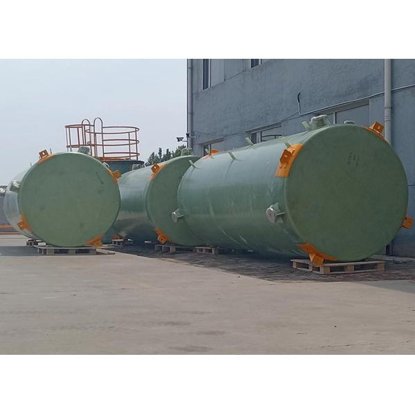 2CBM Fiberglass Storage Frp Water Tank Vertical For HCL And Chemicals