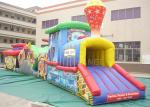 Challenge Race Inflatable Obstacle Course Train Tunnel Climb Slide