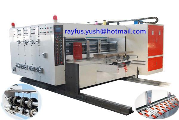 Quality High Speed Flexo Printing Machine For Corrugated Carton Lead Edge Feeding for sale