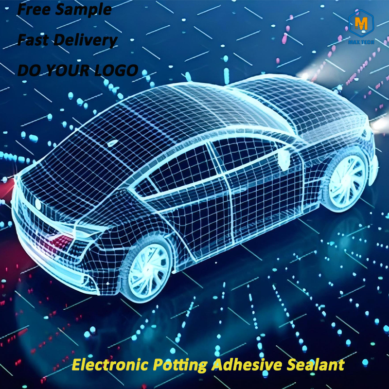 Two-component solventless room temperature curing epoxy potting-sealing material