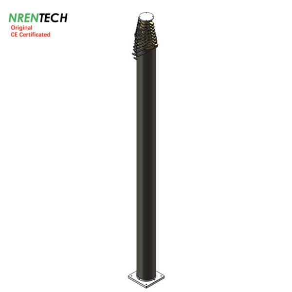Quality 30m lockable pneumatic telescopic mast 300kg payloads-5.5m closed height-for antenna for sale