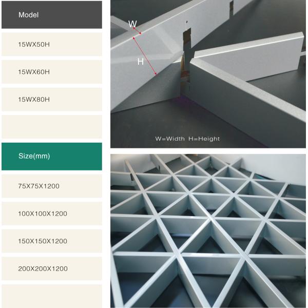 Imitation Wood Like Metal Grid Ceiling / Various Optional Wooden Color Available