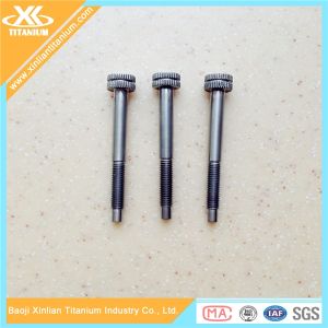 China Gr5 knurling head titanium screws and bolts wholesale