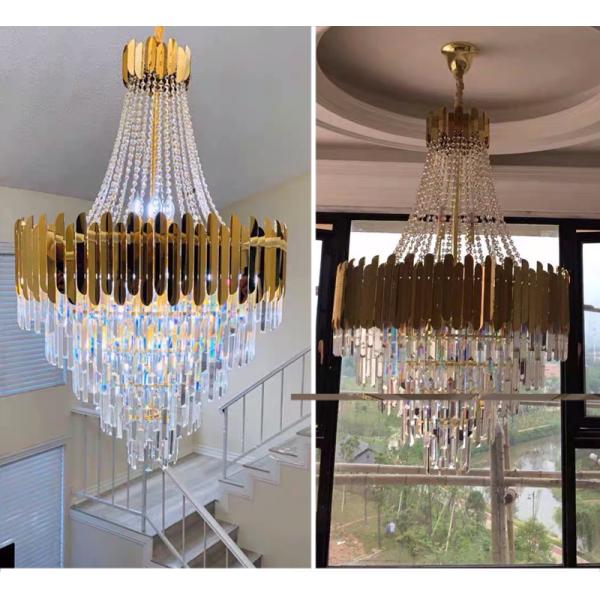 Led Crystal Chandelier For Living Dining Room Round Rectangle hotel lobby chandelier(WH-CY-239)