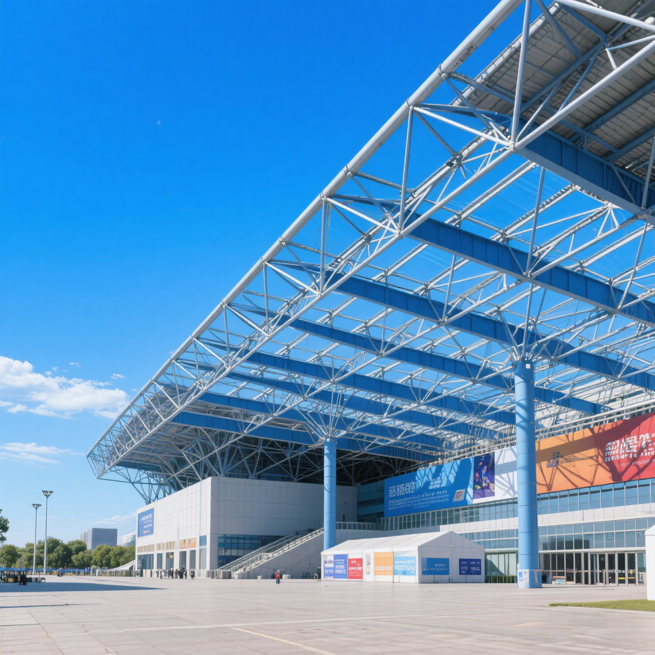 China Sports Hall Gymnasium Design Steel Structure Basketball Court Construction wholesale