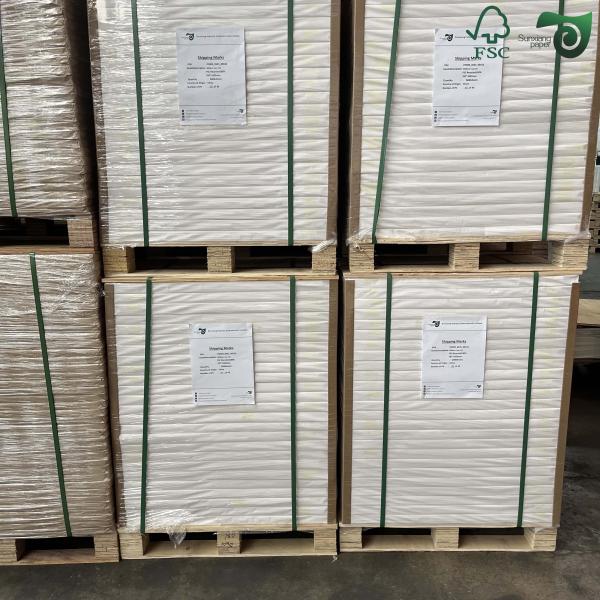 FSC 250gsm Brown Kraft Food Wrapping Paper 79cm 109cm Fold Resistant For Food Tray Packaging