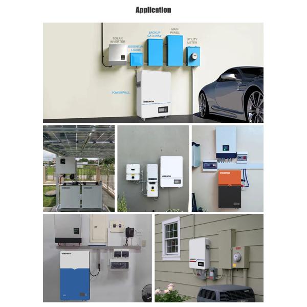 Home Solar Energy Storage Lifepo4 Battery High Voltage Wall Mounted 51.2 V 70AH 6000 Deep Cycles BMS