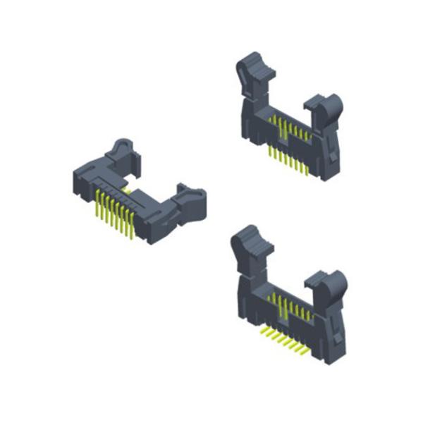 Industrial Straight Male Pin Header Connector , 2mm Header Connector Long Latch