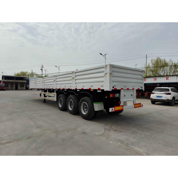 CIMC 12400*2500*2000mm Curb weight 7T 12.4M 3 Axle 10pcs leaf spring 19T single action outrigger 40T payload Stake Semi Trailer