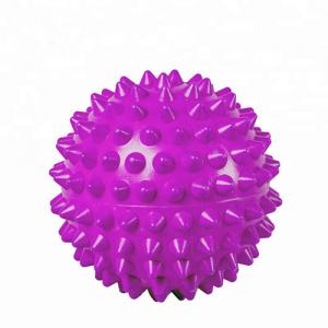 China Purple PVC Spiky Exercise Ball Massage Trigger Point Hand Exercise Pain Relieve wholesale