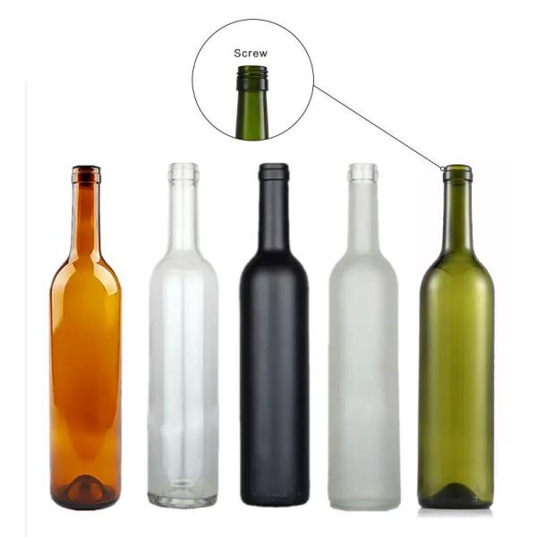 Burgundy Red Wine Bottles Standard 750ml Lead-Free Glass Gift Box Direct Supply from Wineries