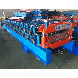 China 12m/Min Corrugated Steel Roof Sheet Roll Forming Machine Double Layer  PLC Control wholesale
