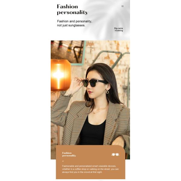 Bluetooth Eyeglasses Android Smart Glasses Sunglasses Lens Dual Stereo Speaker For Women