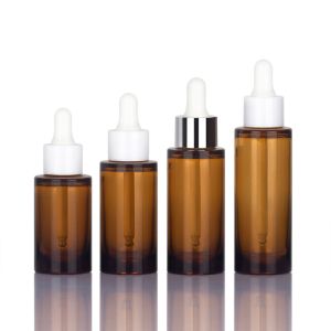 Oil Cosmetic Dropper Bottle 1oz Capacity Hot Stamping Surface
