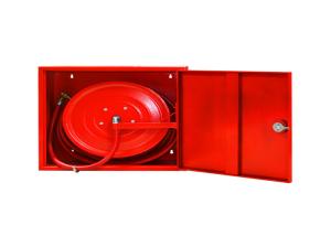 China Solid Door Red Color OEM 130Kg Fire Hose Reel Cabinet wholesale