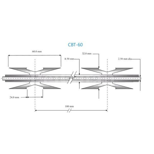 Double Concertina Razor Barbed Wire Straight Line Razor Wire Fence
