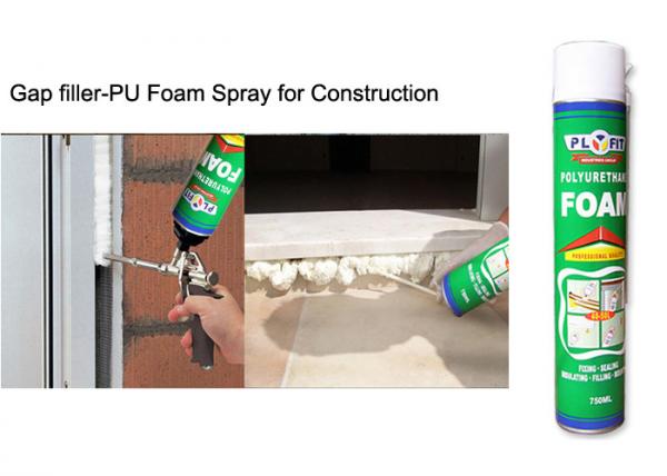 Quality Multi - Purpose B2 Fireproof Foam Filler Spray , Off White High Density Spray Foam for sale