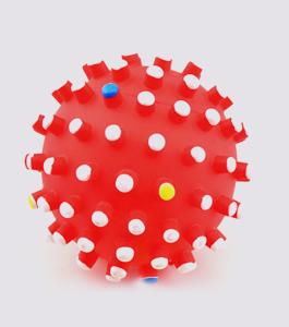 China Paw / Bone Pattern Rubber Safe Chew Toys For Dogs / Puppy Cat Red And Green Color wholesale