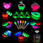 Professionals DMX Wireless Controller Concert Support Glow LED Wristband 10 Zone