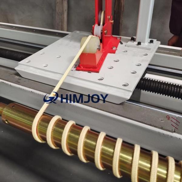 Aramid Ropes Winding machine equipment for roller table, kevlar rope wrapping machine