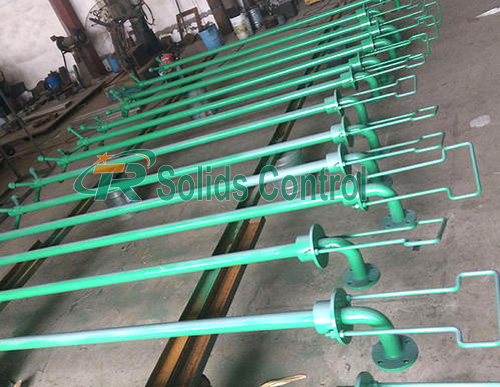 Low pressure mud gun Fixed Control 3 Rotating Nozzles 3.2Mpa Drill Fluid Gun