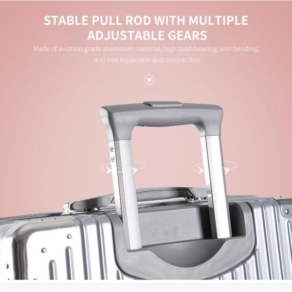 26-inch aluminum frame trolley case with universal wheels, 24-inch check-in case, double luggage and cosmetic caseLuggage box, female trolley box