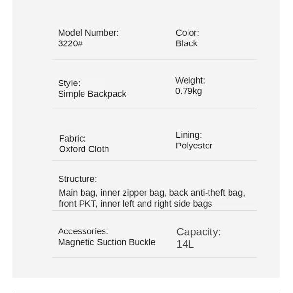 PU Leather Travel Men Business Backpack With Physiological Curve Back