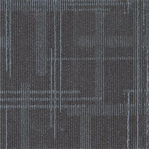 Modern grid pattern 1/12 inch pp floor carpet tile