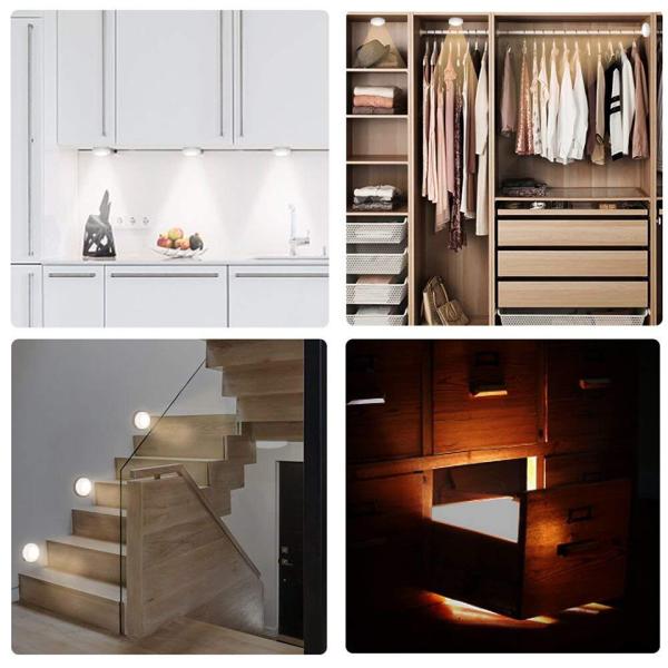 LED Motion sensor Lights,Wireless Battery-Powered LED Cabinet Light